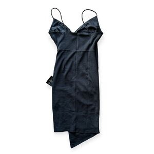 Lulu’s Black Midi bodycon dress, NWT size M